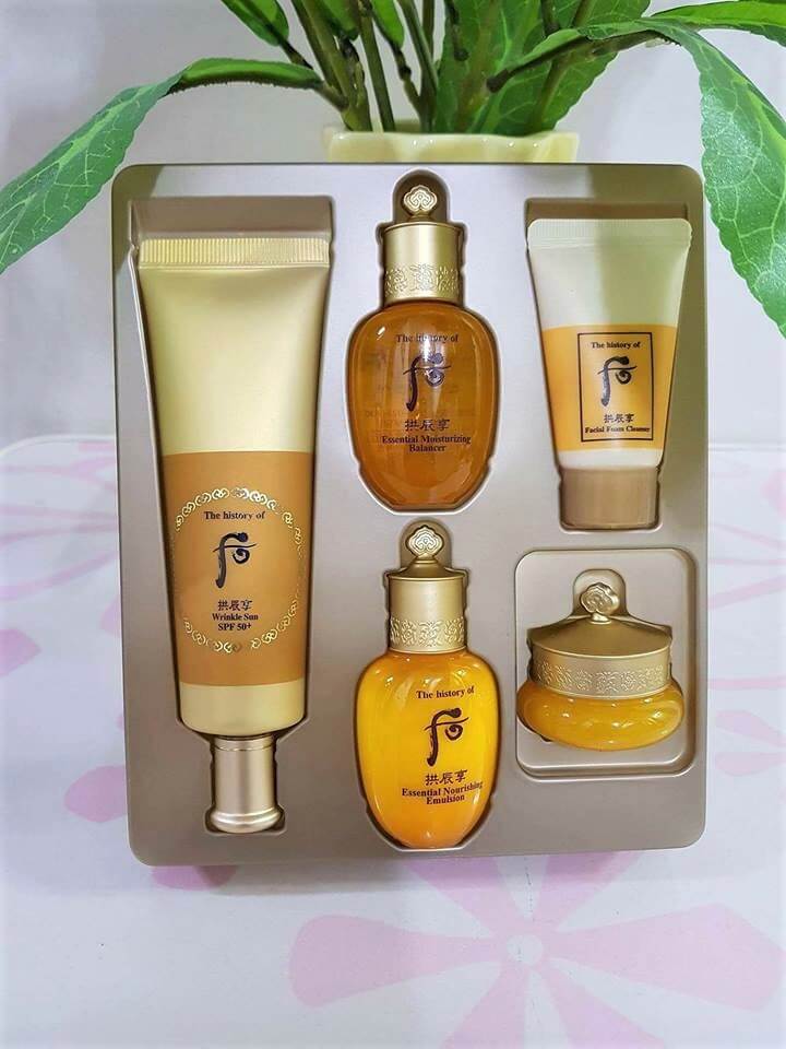 Bộ chống nắng ngăn lão hóa Whoo Gongjinhyang Wrinkle Sun Special Set