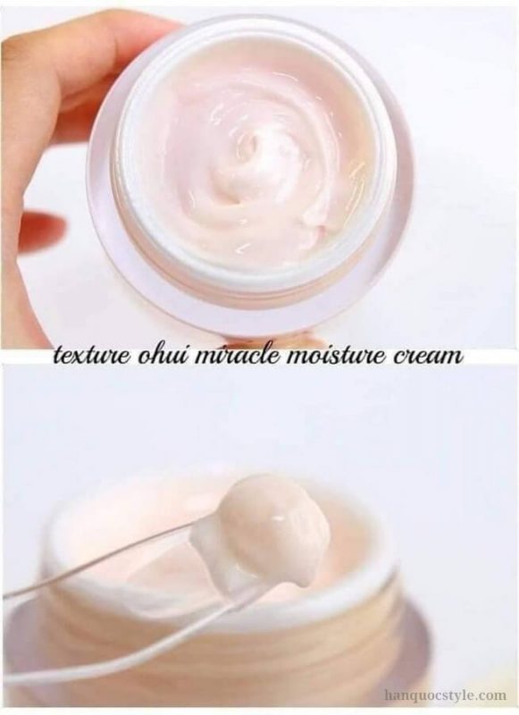 Set kem dưỡng ẩm Ohui hồng Miracle Moisture Cream 60ml 