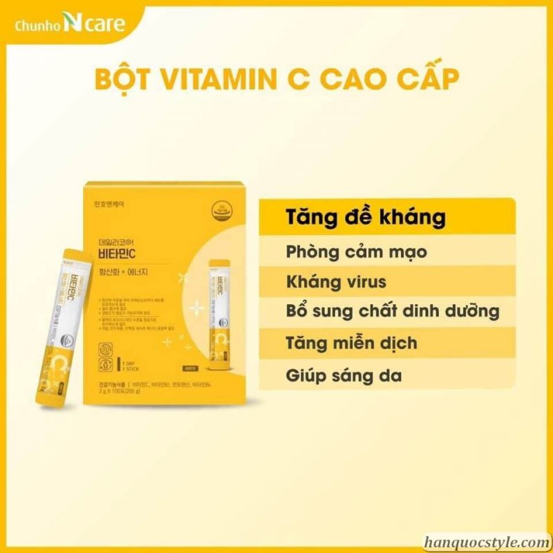 Bột Vitamin C Thượng Hạng Chunho Cho Cả Gia Đình