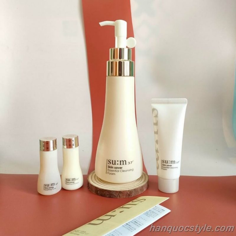 Bộ sữa rửa mặt Su:m37 Skin Saver Cleansing Special Set 4pcs