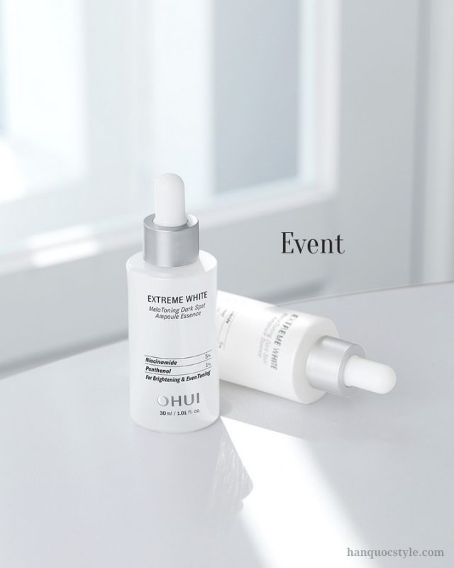 Set Ohui Extreme White MelaToning Dark Spot Ampoule Essence