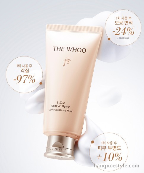 Sữa Rửa Mặt Whoo Gongjinhyang Clarifying Cleansing Foam Special Set